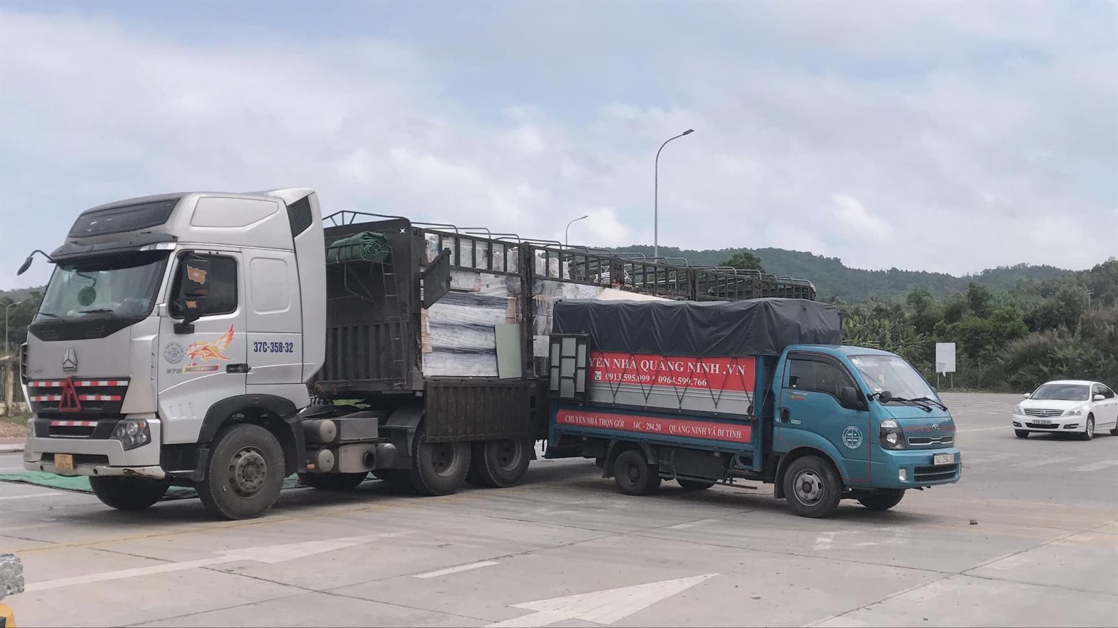 Thuê xe tải chuyển tải hàng tại Quảng Ninh